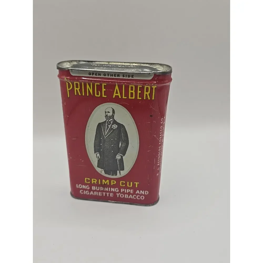 Vintage Prince Albert Crimp Cut Tobacco Tin Very Good Condition Empty Nice‎